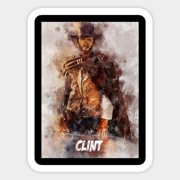 Clint Sticker by Durro